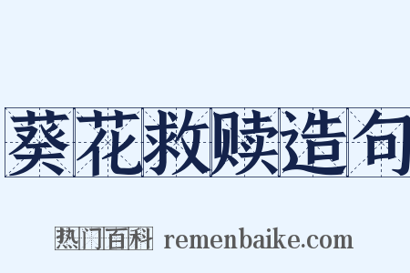 葵花救赎造句是什么意思的图片